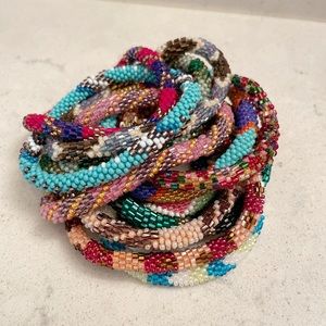 Handcrafted Sashka Co. Glass Beaded Bracelets